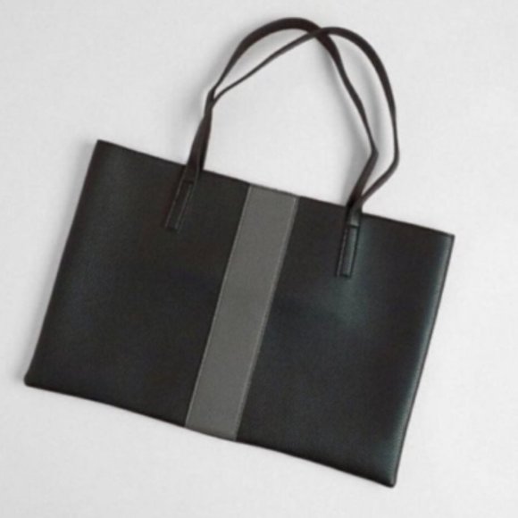 Vince Camuto Luck Tote - Vegan Leather, Black and Grey - New Mint Condition - Picture 3 of 7